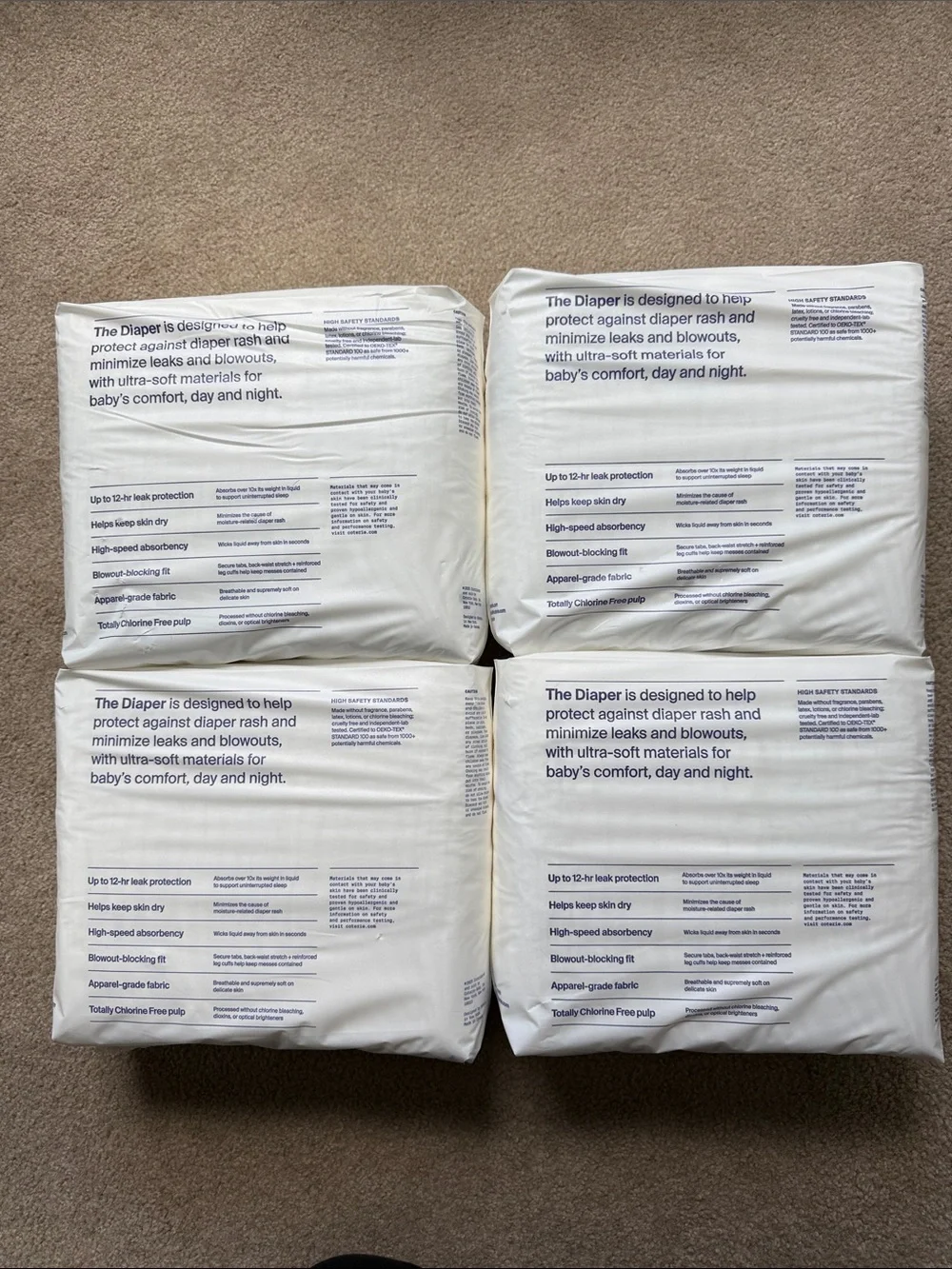 Coterie Diaper Size 5 (4 packs!!) - Picture 2 of 4